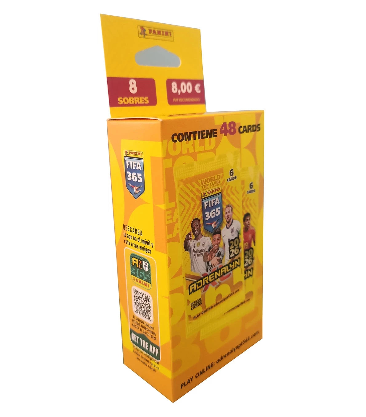 Blister (8 Sobres) Adrenalyn FIFA 365 2026 TC de Panini Cromos