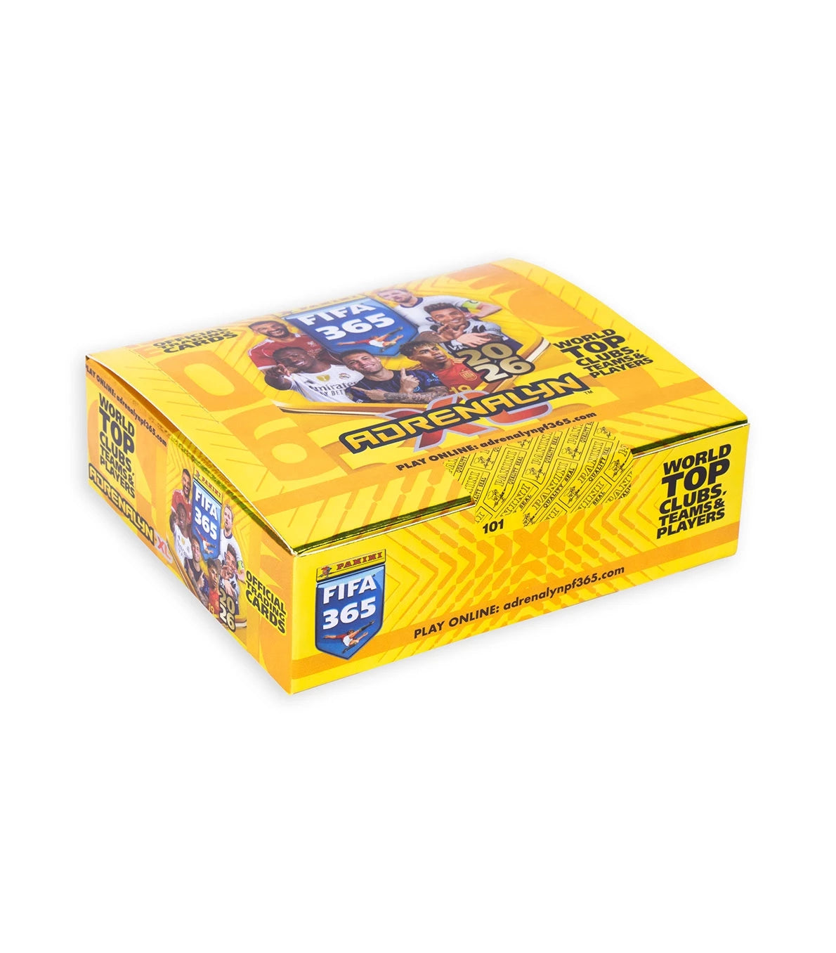 Caja de 24 sobres Adrenalyn FIFA 365 2026 TC de Panini Cromos