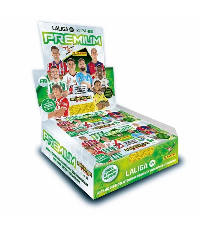 Caja 20 sobres Premium Adrenalyn 2024-25 de Panini Cromos