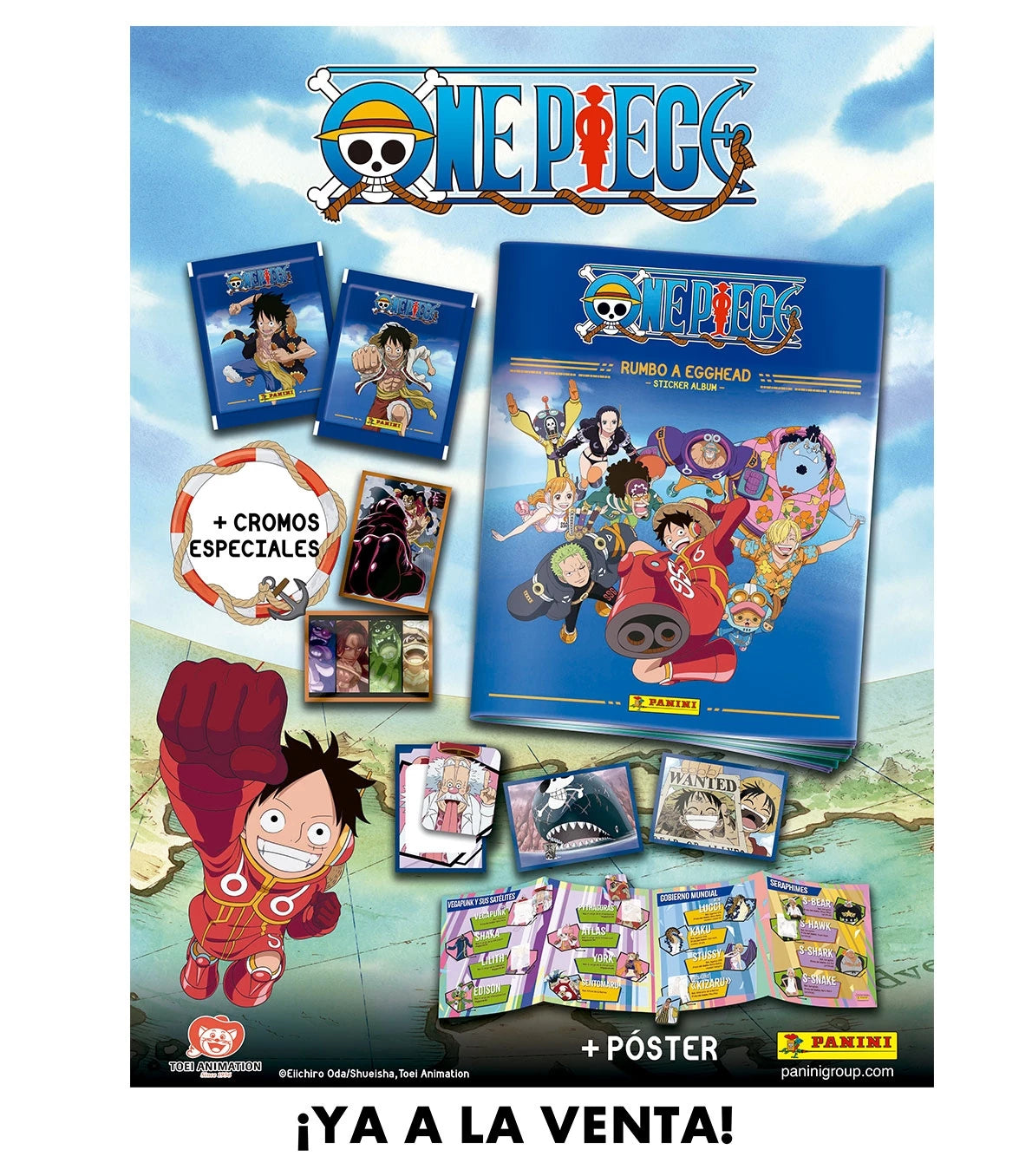 Pack (Álbum + 4 Sobres) Rumbo a Egghead One Piece - Panini Cromos