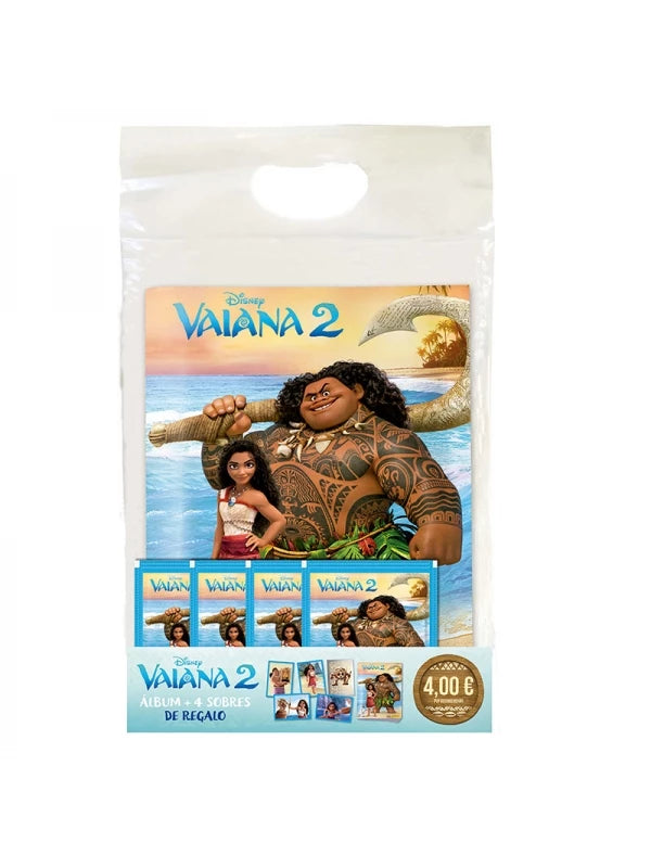 Starter Pack (Álbum + 4 sobres ) Vaiana 2 de Panini Cromos