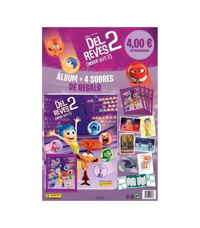 Inside Out 2 (Del Revés 2) Pack (Album + 4 SOBRES) de Panini Cromos